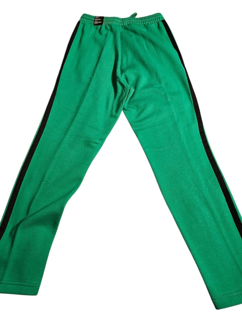 adidas Green Track Pants with Black Side Stripes - Picture 3 of 3